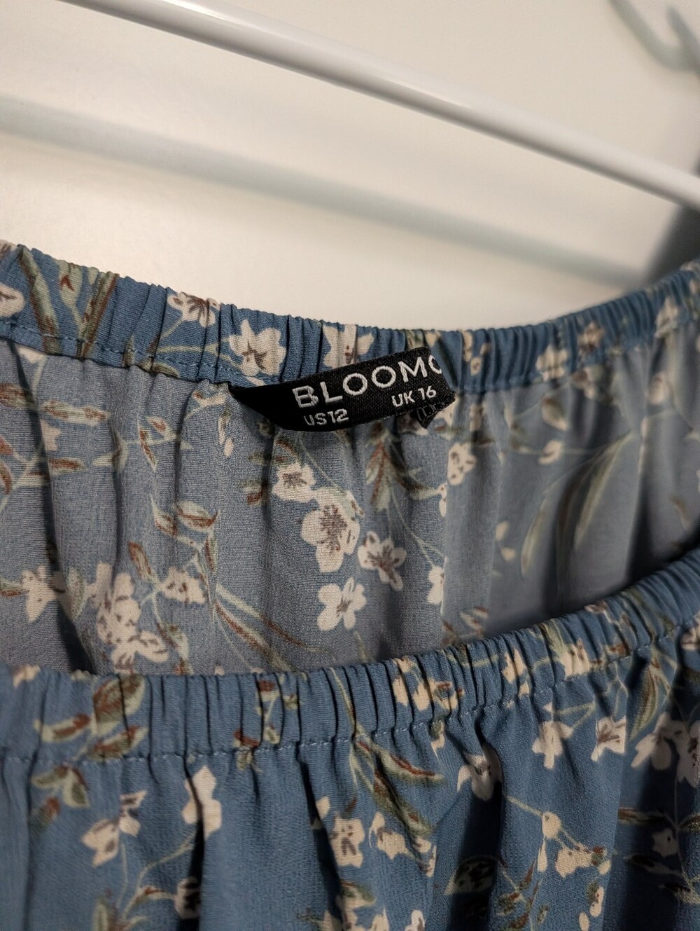 BloomChic Blue Floral Short Sleeve Dress - Picture 5 of 9